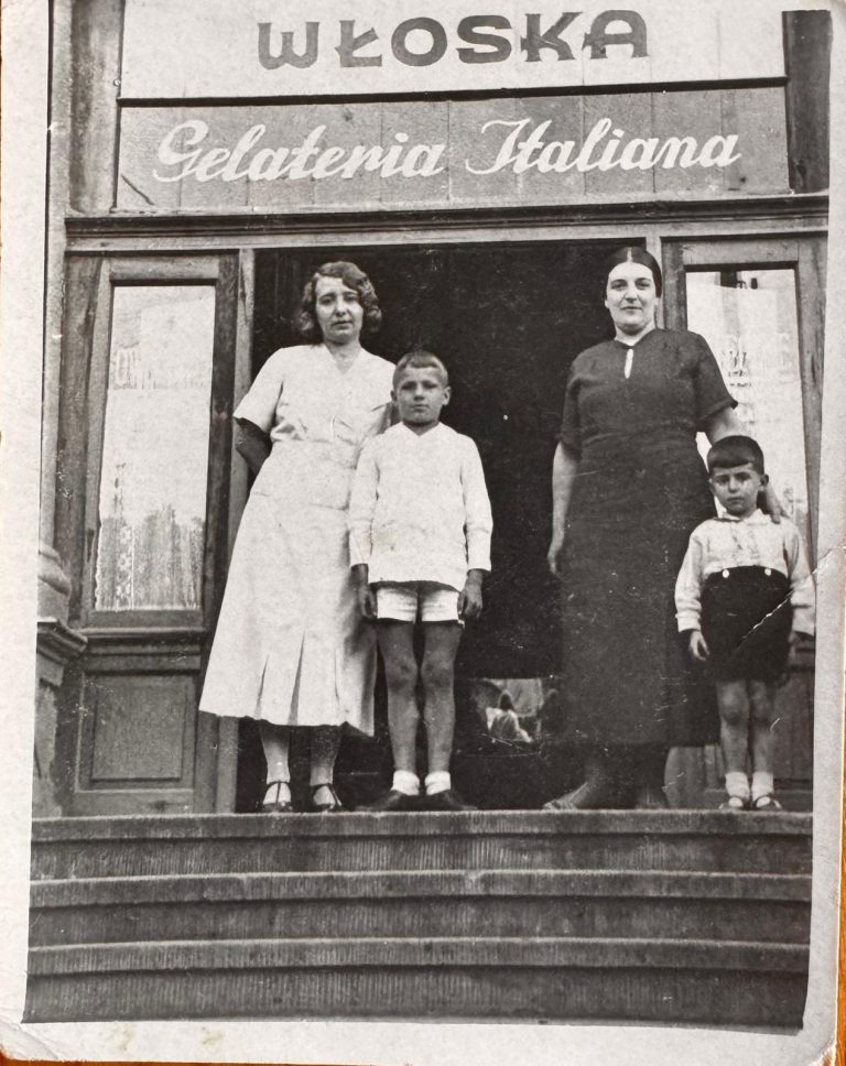 Historisches Foto: Gelateria Italiana der Familie Gei